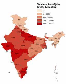 Figure 19: State-wise employment potential for solar in India 6.