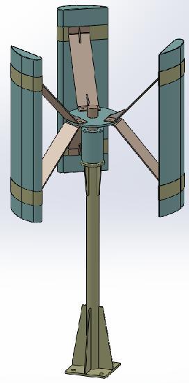 In the variable speed wind turbine design, it must make sure that the speed of turbine blades does not close to in the first natural frequency range of the turbine model [3].