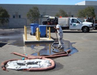 BMP D03: Surface Cleaning/Pressure Washing Sediment Trash & Debris Metals Bacteria Oil & Grease Organics Total Residual Chlorine Dry weather flows To prevent the discharge of wash water or pollutants