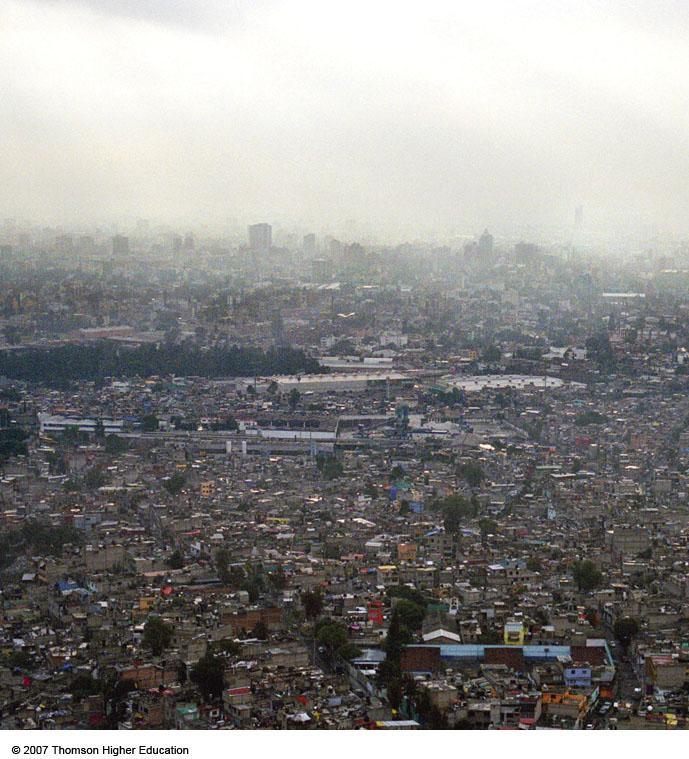 Mexico City is one of the many cities in sunny, warm, dry climates