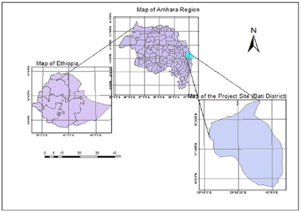 Tesafa et al. 31 Source: Own survey GIS data, 2014. Figure 1. Map of the BACCI Project Area.