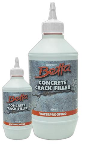 CRACK/JOINT FILLER CONCRETE CRACK FILLER Concrete Crack Filler is a unique solvent free crack sealer designed to protect cracks and joints in concrete pavements against water ingress and the