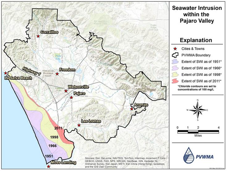 Watsonville is the largest, also rely on groundwater supplies (Martin, 2014).