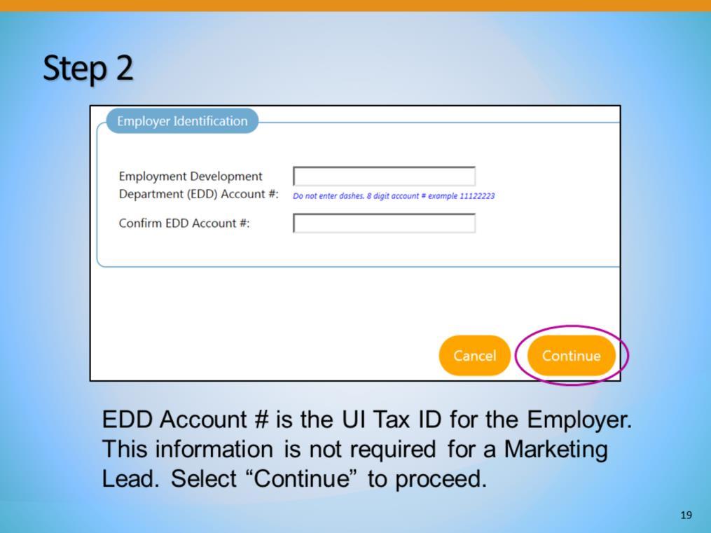 Which brings us to the Employer Identification screen.