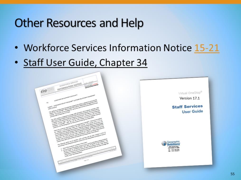 These resources will give further, detailed information about using the CRM module.