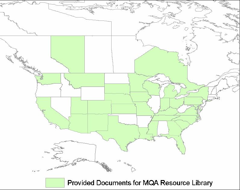 Who provided documents for the MQA resource library?