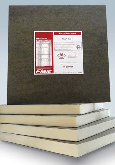 AC-II- Non-asphaltic fiber reinforced organic felt facers. Contains between 52.9% and 27.6% recycled content by weight.