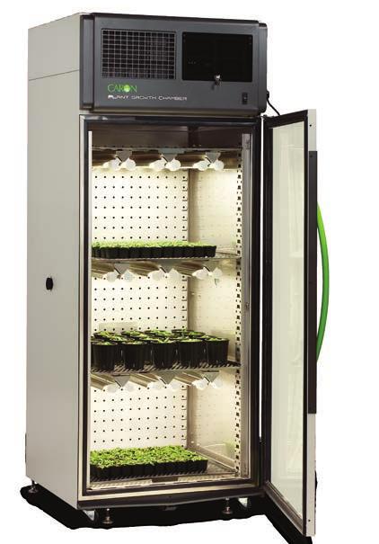 5 27 Shelf Area 10 ft 2 Lamps per Tier 8 Number of Tiers 2 Lamps Total 16 Independent Circuits 2 Optimized for Arabidopsis & Algae This is the ideal chamber for the growth of Arabidopsis thaliana,