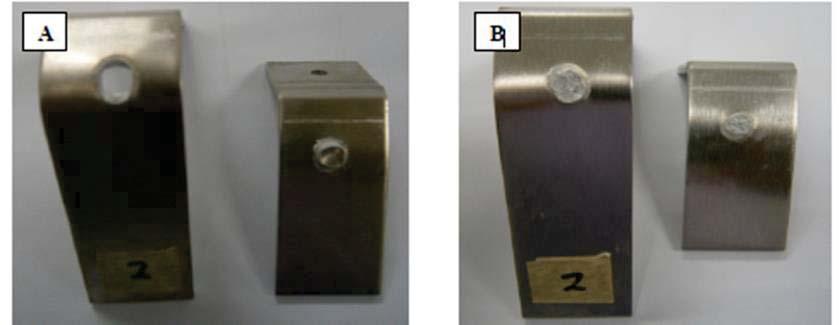During peel test, welded joints showed either peel off or interfacial fracture failure mode (Figure 4).