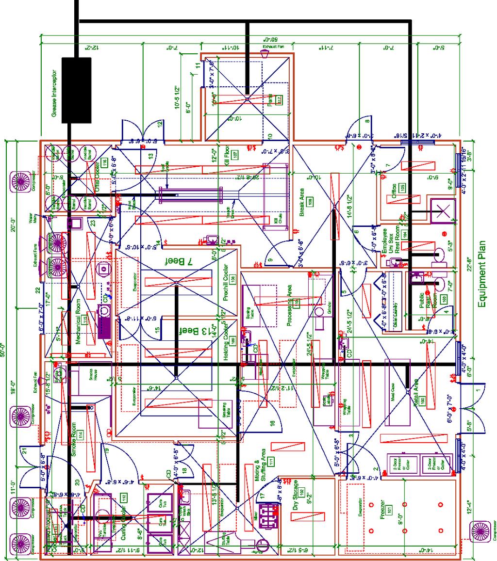 Small Plant, Equipment Plan Figure 61 Small Plant, Equipment Plan Revised: March