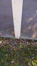 It is recommended that the downpipe be repaired. Action Recommended Garage/Carport Timber posts in contact with soil.