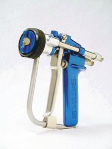 FRP Spray Gun Selection Guide MACT-compliant low emission laminators Uniform, consistent, reliable mix Internal or External mix of catalyst and resin available One-touch flush for easy cleaning