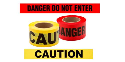 Accident Prevention f Traffic Control f Use Indoors & Outdoors f Construction-Site Safety 3" x 500' Per Roll, 12 Rolls/Ctn Rubber Straps f Made From Strong EDPM f