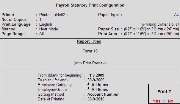 Payroll Reports iii.