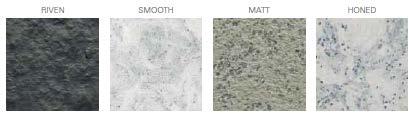 By designating the surface finish and patternation the colours gain additional character and depth.