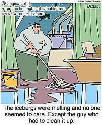 Heinrich events = Melting icebergs from polar ice cap supply huge amounts of fresh water as they melt Result of global warming