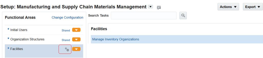 4. Select an existing calendar, or create a new one. Then, click Next. 5. Select Unit of Measures classes, and then click Next. 6. Set up inventory organizations by providing the required details.