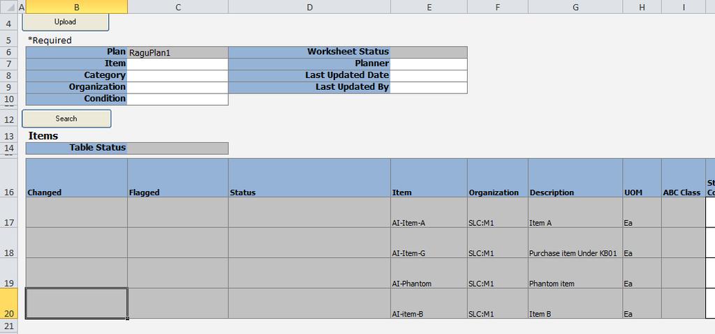 Items Edit in Spreadsheet STEPS TO ENABLE There are no specific setup steps to enable the Edit in Spreadsheet feature.