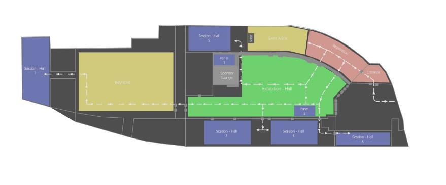 Event Floor Plan At Station Berlin, there will be 5 areas featuring breakout sessions, as well as