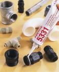Recommended for use on threaded plastic or plastic/ metal fittings