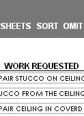 In addition to the details of the work order(s), you may omit a work order from the result set by clicking on the button in the Omit column.