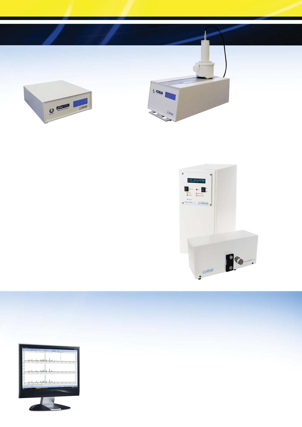 Other LabLogic related products Flow-RAM is the new and compact radio HPLC detector for PET and SPECT applications.
