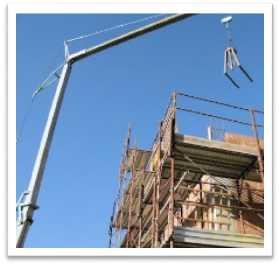 Hoisting and Rigging Ensure hoisting and rigging equipment is available to lift components to the erection point and eliminate the need to climb with