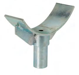 Pipe Supports, Guides, Shields & Saddles 3095 - Pipe Saddle Support cont. Steel Size Gussets on sizes 3095-8 and larger. E C Shank Length Shank Diameter C Center of pipe to bottom lip of support.