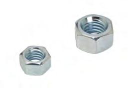 Threaded ccessories HN - Standard Hex Nut Size Range: 1 /4"-20 thru 7 /8"-9 Material: Steel Finish: Plain or Electro-Galvanized. Contact customer service for alternative finishes and materials.