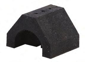 DUR-LOK Rooftop Supports ase Only Dimensions - 4 (101mm) High x 6 (152mm) Wide x ase Length Material - 100% recycled rubber, UV resistant Ultimate Load Capacity - (uniform load) * DP = 500 lbs. (2.
