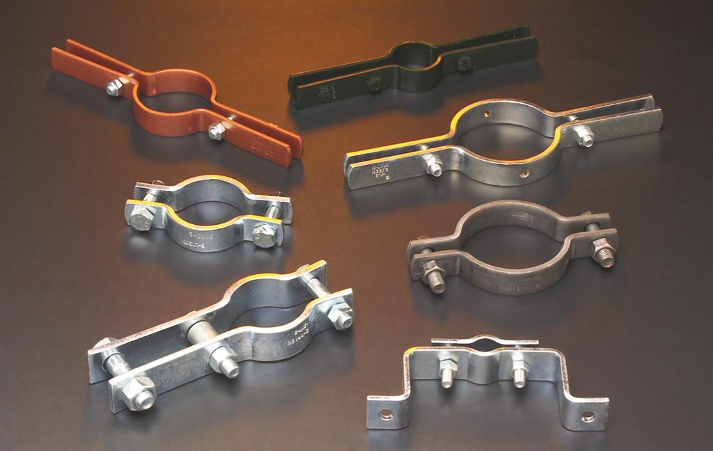 Pipe Clamps Pipe clamps offered in this section are designed for support and attachment of pipe to structural members. wide range of pipe clamps are available for various applications.