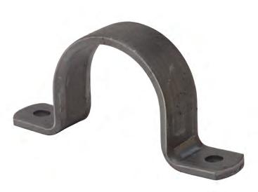 Pipe Clamps 3180FL - Flush Mount Pipe Strap Size Range: 1 /2" (15mm) thru 8" (200mm) pipe Material: Steel Function: Recommended for supporting pipe with fittings vertically or horizontally to walls