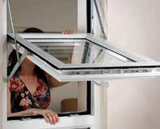 The window easily rotates 180 allowing for safe and easy cleaning of the outside pane without the window entering the room space itself; avoiding snagging of curtains or blinds.