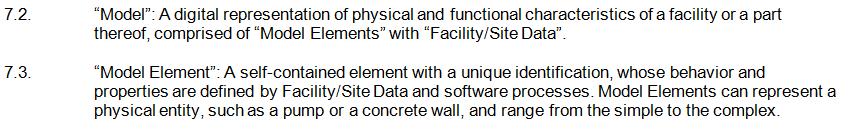 Understand the definitions for Model and Facility/Site Data Model