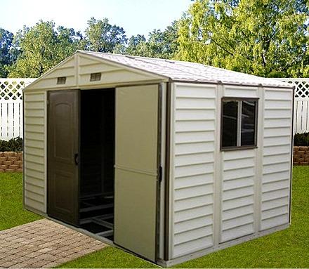 The Premier Series Woodside 6' x 3' 725" wide x 3625" deep x 8375" tall Door dimensions: 60" wide x 72" high Storage volume: 126 cubic feet 5 Double doors (613" wide x 72" high) 6 Skylights are not