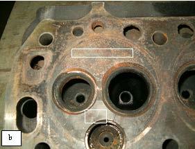Microstructure of the base material of the cylinder head Figure 1. Cast iron cylinder head of a car Opel Omega 2.