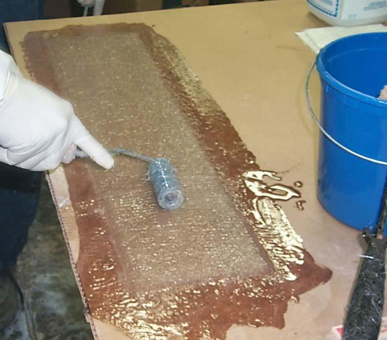 Roll more resin into the new strip to saturate it. (Fig. B.5) B.6 - Repeat Step B.