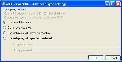 Figure 8 - Utility tab for syncing Pressing the Sync with central button will begin the sync process.