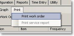 Multiple work orders can be selected using the standard windows conventions for selection with the Shift and Ctrl keys.