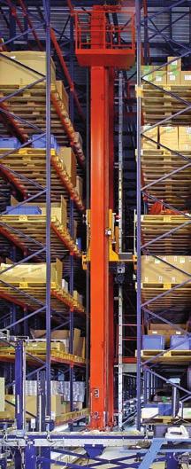 crane. Cross-aisle: across the depth of the racks, performed by the extraction systems fitted to the cradle of the machine in order extract or position a pallet.