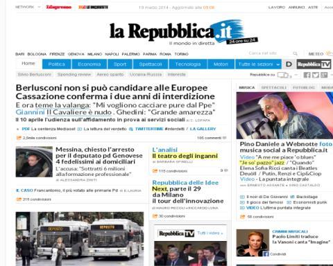 The Digital strategy La Repubblica.