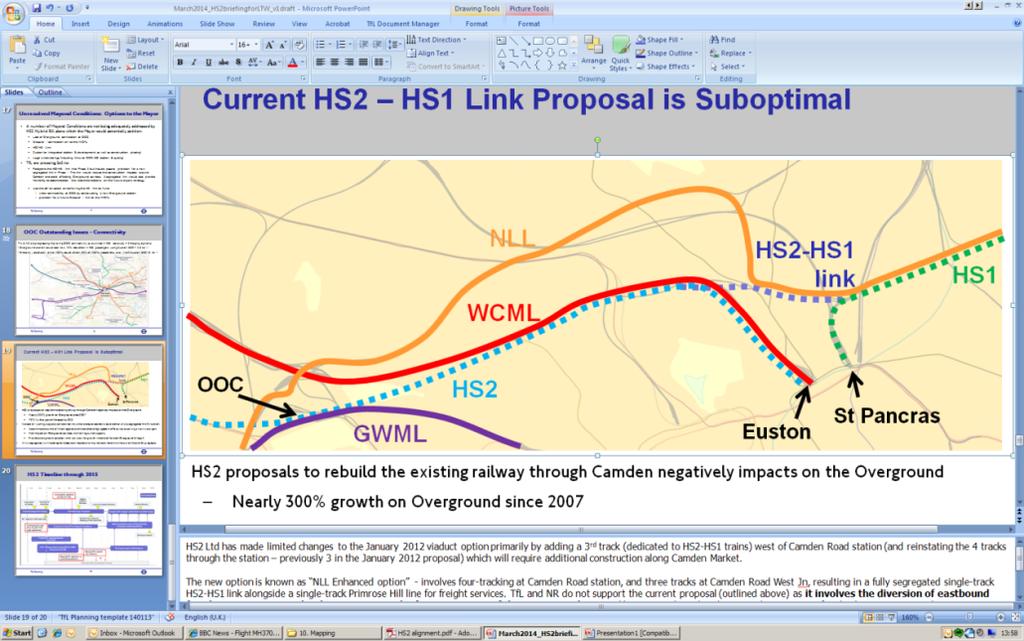 Bill proposal to link HS2 to HS1 via North London Line is not fit for purpose, adversely impacting passenger & freight services and the local community need to influence alternative options study