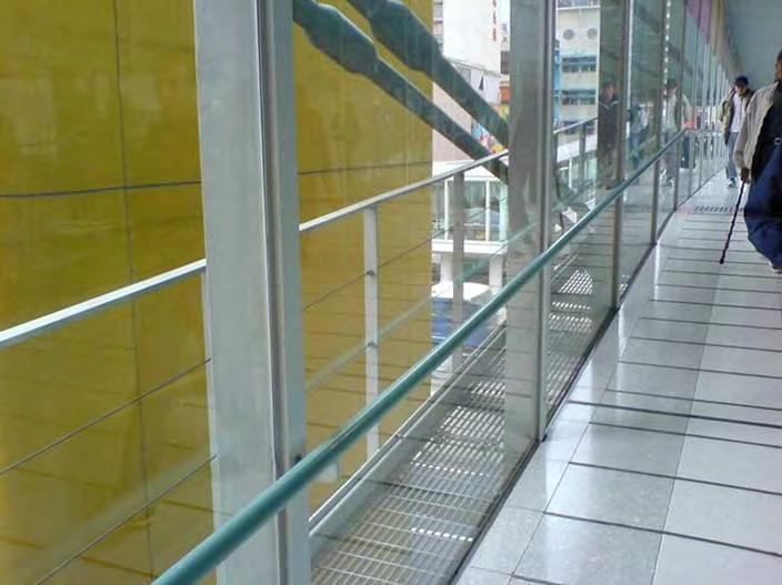 HyD Experience Catwalk provided for cleaning outside cladding The