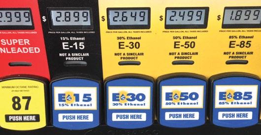 E15, Ethanol Flex Fuels, and Renewable Super Premium Girded by the RFS and favorable economics, demand for ethanol blends above E10 is growing.
