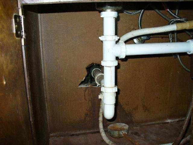 Sealing Plumbing Gaps Under Sinks Check under sinks for holes made by plumbers where water inlet and drain