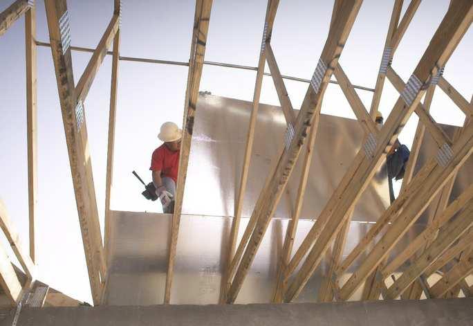 Roof/Attic Radiant Barrier Sheathing for Roofs Radiant barrier sheathing for roofs features a layer of highly-reflective aluminum foil that adds an energy-efficient dimension by reflecting up to 97