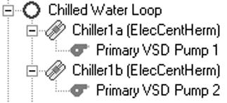 In equest, users can directly model variable primary chilled water flow in the wizard interface using the following steps: 27 From the Cooling Primary Equipment screen, select a pump configuration of