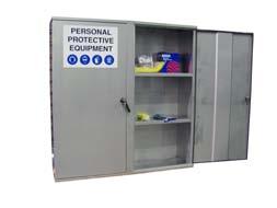Stainless PPE Cabinets The STOREMASTA range of Stainless PPE Management cabinets provides your business with the foundation for maintaining effective preventative OH&S policy; an easily managed stock