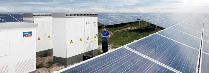 FIRST-CLASS SERVICE ENSURES YIELDS Top quality components are a must for PV projects with an above-average and high-yield lifetime. Accompanying service is also crucial.
