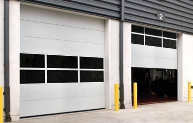 COMMERCIAL SECTIONAL DOORS MODEL 216 Model 216 is built to withstand the most severe punishment from day-to-day use and natural